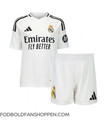 Real Madrid Aurelien Tchouameni #14 Hjemmebanetrøje Børn 2024-25 Kortærmet (+ Korte bukser)
